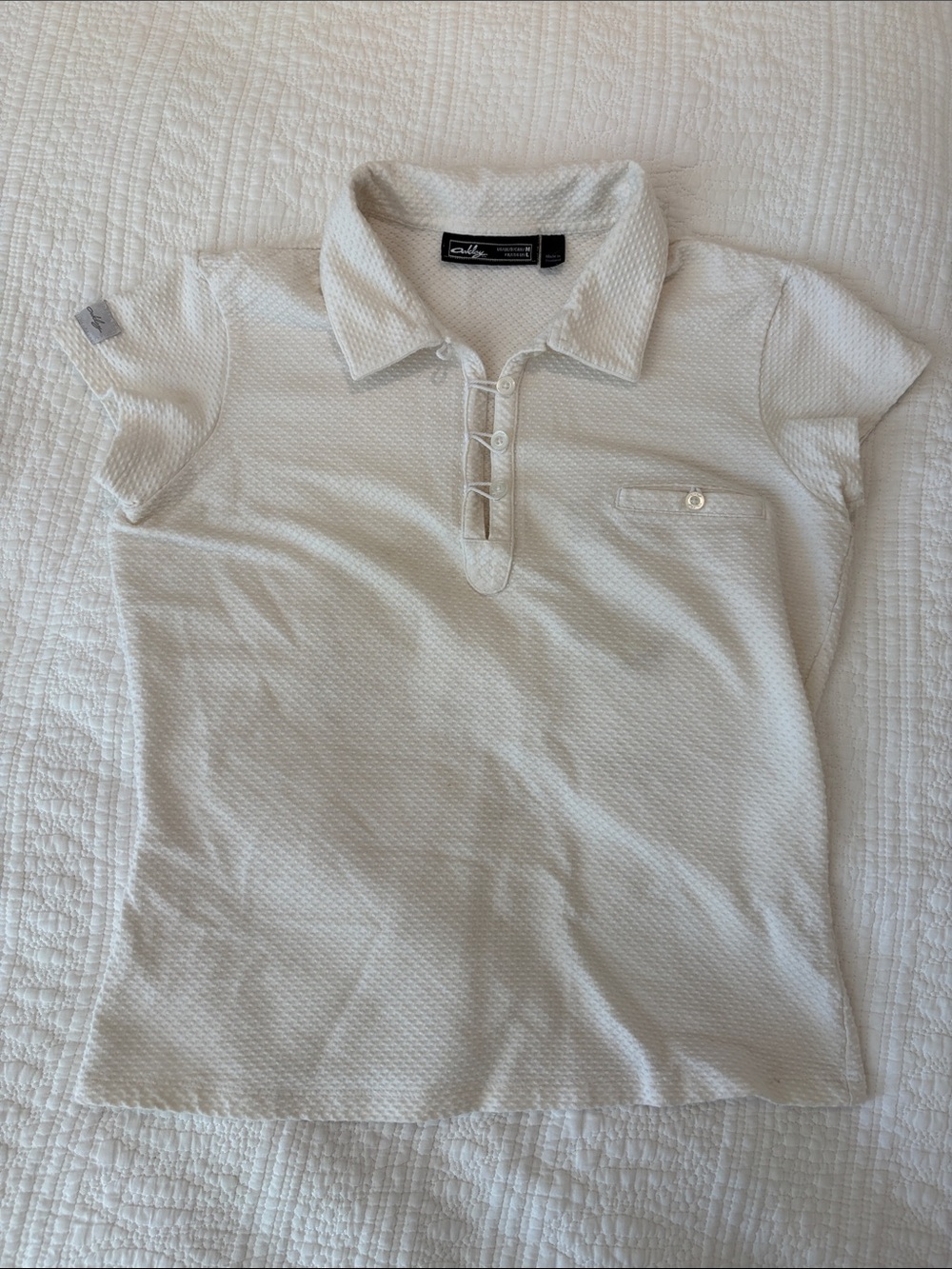 Oakley Cream Button-Front Polo Shirt